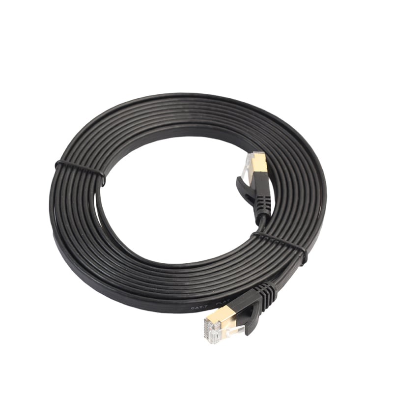CAT7 plosnati shieldani Ethernet kabel, 10 Gbps, RJ-45, promjer 2.8 mm, bakar bez kisika