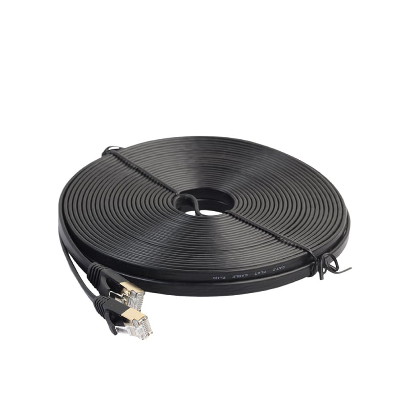 CAT7 plosnati shieldani Ethernet kabel, 10 Gbps, RJ-45, promjer 2.8 mm, bakar bez kisika