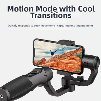 Gimbal pentru telefon Vast Mobile+ cu urmărire inteligentă, stabilizare anti vibrații, Bluetooth, fără telecomandă