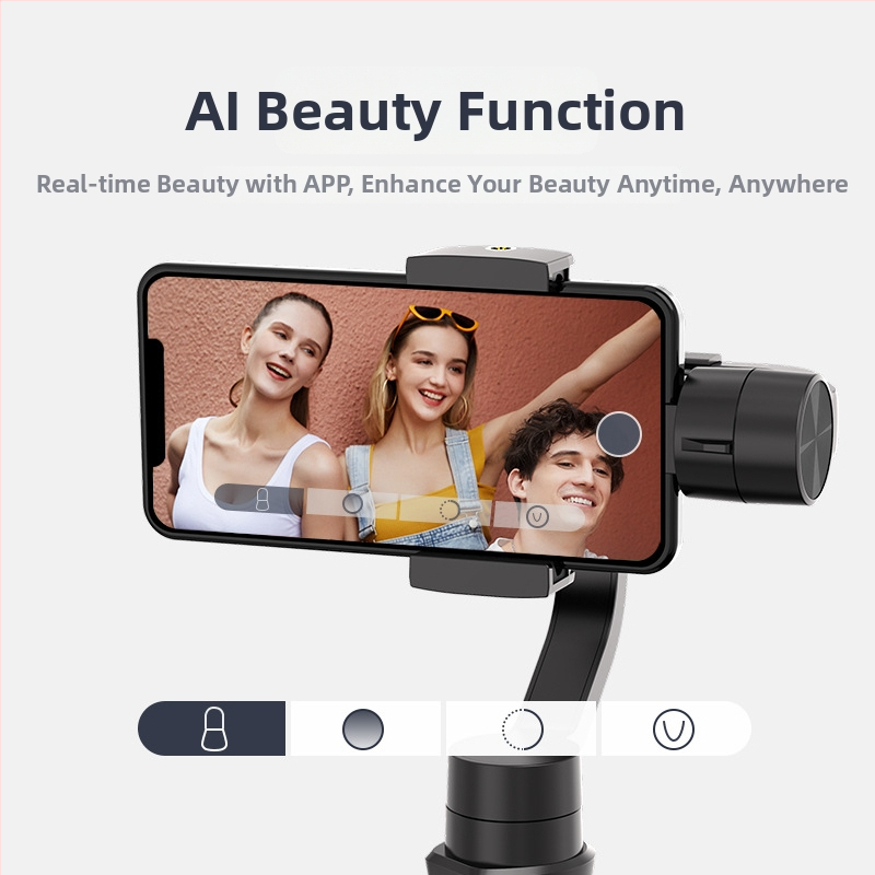 Gimbal pentru telefon Vast Mobile+ cu urmărire inteligentă, stabilizare anti vibrații, Bluetooth, fără telecomandă