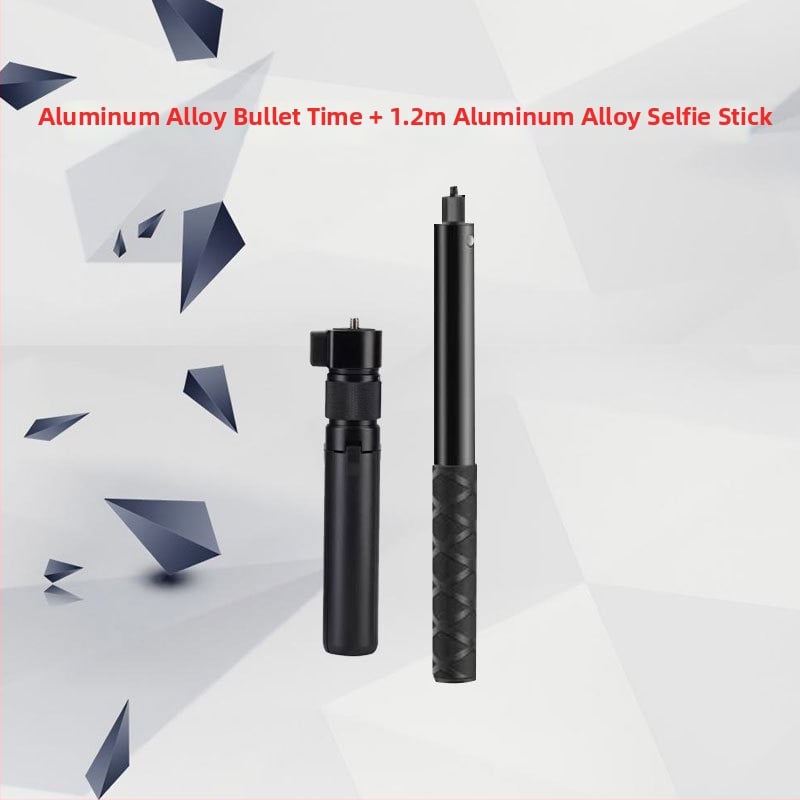 Insta360 X5/X4/X3 suderinama nematoma selfie lazda su besisukančiu rankena bullet time išplėtimo strypas (KM-78; aliuminio lydinys; 7 dalių; universalus; maksimalus apkrovos mažiau nei 2 kg)