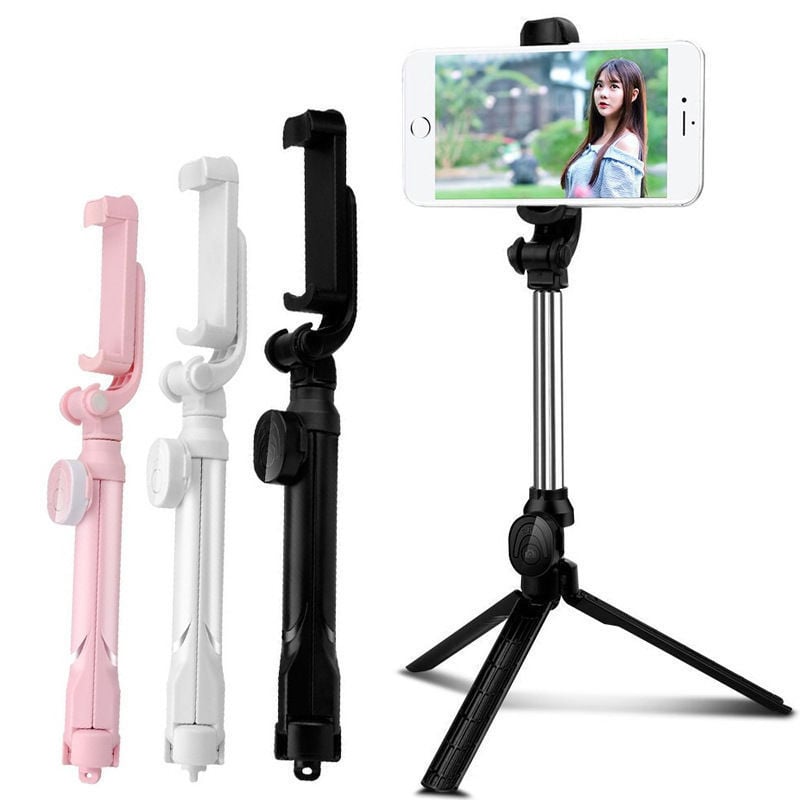 Sisui XT10-XT02 Rozsdamentes acélból készült selfie állvány élő közvetítéshez tartóval