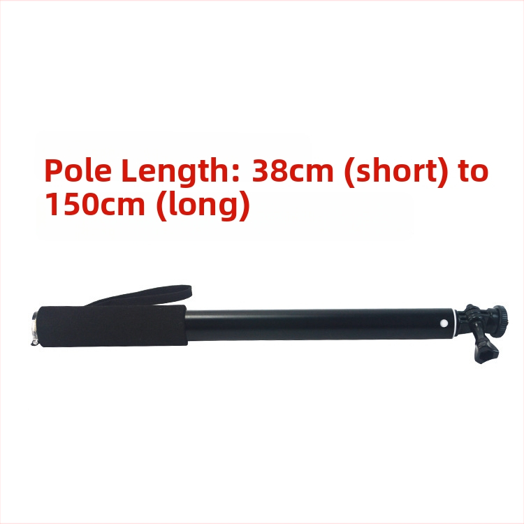 Selfie lazda su apšvietimu – 5 dalių aliuminio lydinio, DP1.5 modelis, Diyamei, apkrova 2–5 kg, nešiojamas automobilio laikiklis