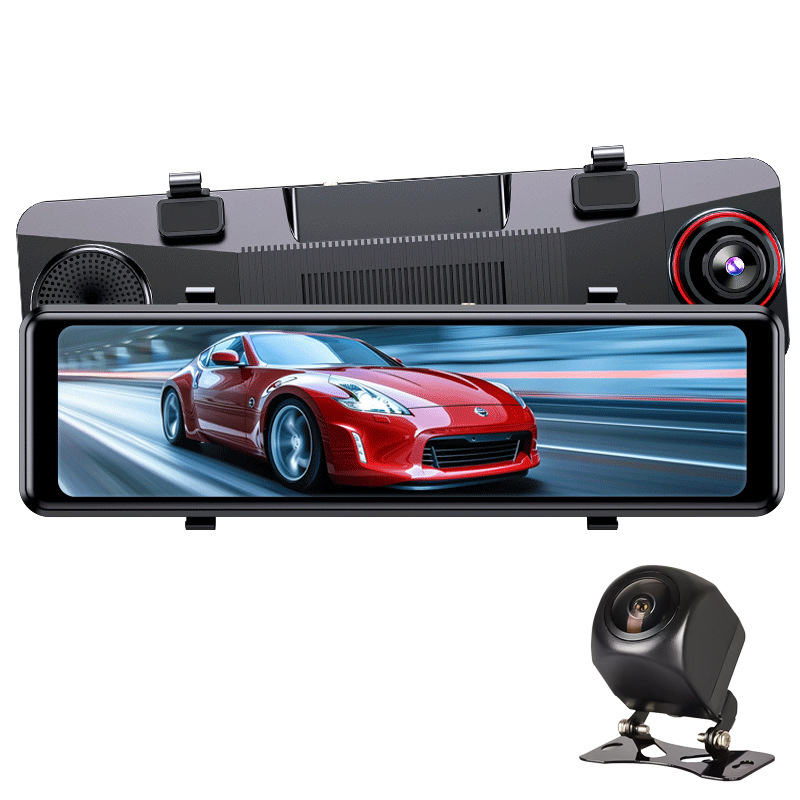 Carter 4G autós DVR elő-/hátsó kettős felvétellel, 2160p, 10 hüvelykes érintőképernyő, GPS pozicionálás