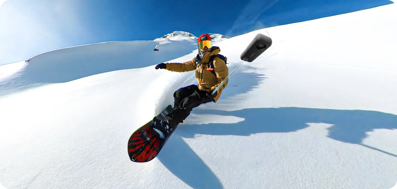 Insta360 Neviditeľná selfie tyč – Vysokopevnostné uhlíkové vlákno, kompatibilné s X3, X2X, R, RS, GO3, GO2