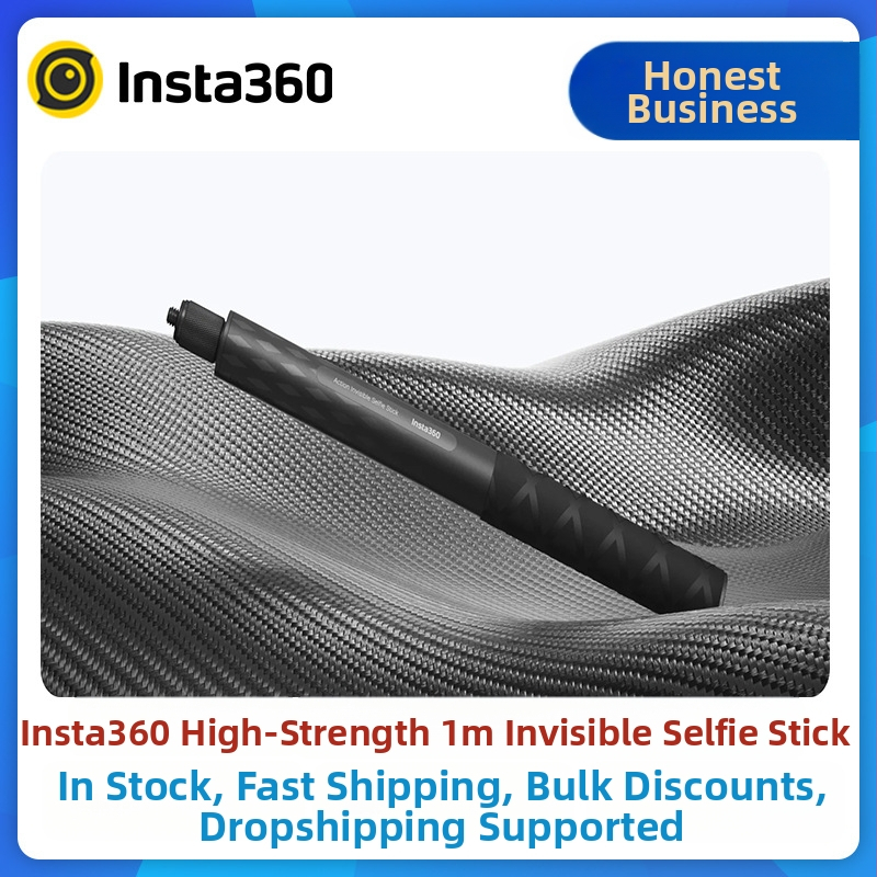 Insta360 Neviditeľná selfie tyč – Vysokopevnostné uhlíkové vlákno, kompatibilné s X3, X2X, R, RS, GO3, GO2
