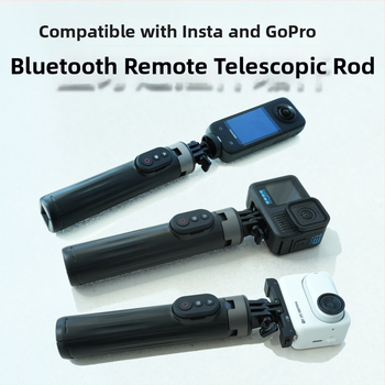 YOCTOP Vlog diaľkové ovládanie selfie tyč pre Insta360 – Kompatibilné s X2 X3 X4 X5 GO3 Ace; Materiál: plast