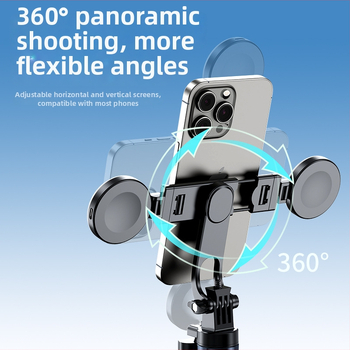 Telefono gimbal stabilizatorius – Keturių ašių Z145, nerūdijantis plienas, Bluetooth, 9 sekcijos, 0,3 kg