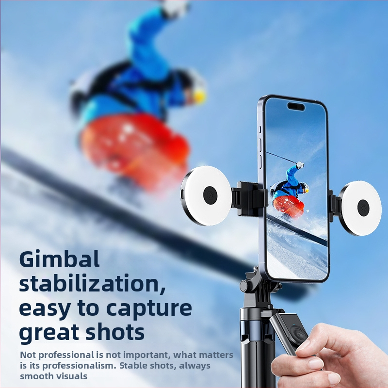 Stabilizators gimbala mobilajam telefonam – Četru asu Z145, nerūsējošais tērauds, Bluetooth, 9 sadaļas, 0,3 kg