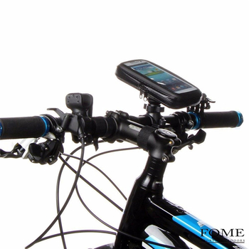 Αδιάβροχη θήκη κινητού για ποδήλατο και μοτοσικλέτα με στήριξη πλοήγησης στο πίσω καθρέφτη (Lazy bracket; Πλαστικό; Universal; Ποδηλασία; Χωρητικότητα 6.5)
