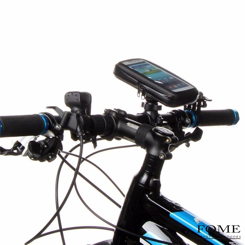 Αδιάβροχη θήκη κινητού για ποδήλατο και μοτοσικλέτα με στήριξη πλοήγησης στο πίσω καθρέφτη (Lazy bracket; Πλαστικό; Universal; Ποδηλασία; Χωρητικότητα 6.5)