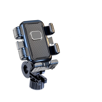 Suport pentru telefon pentru bicicletă, fixare cu șase gheare, antișoc, suport de navigație durabil pentru filmare, material PC