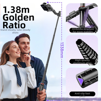 Stabilizátor pre mobilný telefón s jednou osou, inteligentné sledovanie tváre, ručný gimbal pre živé vysielanie, hliníková zliatina + ABS, diaľkové ovládanie je súčasťou