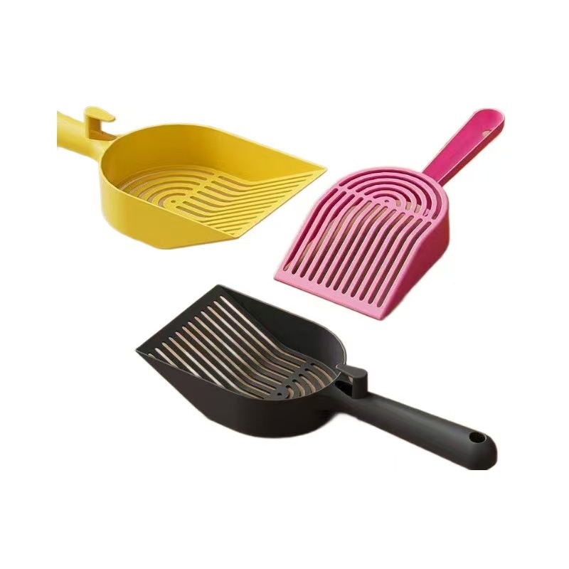 Plastična lopatica za mačji stelj za bentonitni pijesak, s finim otvorima, 60 komada u kutiji