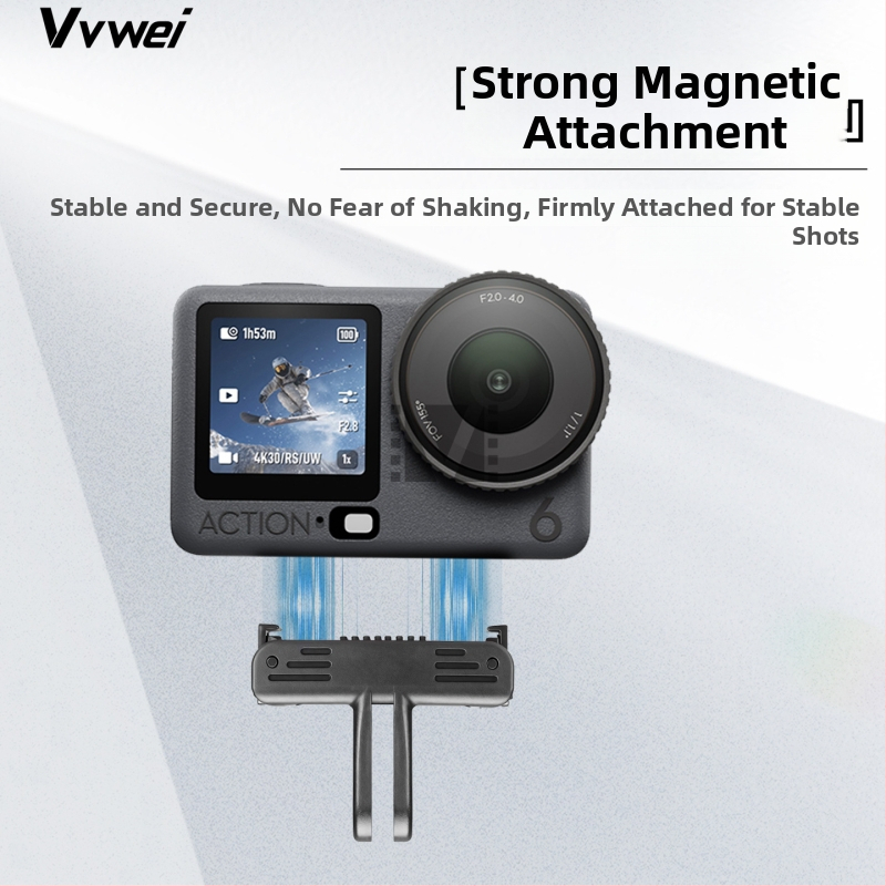 Magnetický adaptér s rýchlym uvoľnením pre DJI Action6 Nano — Vvwei DP06, plast