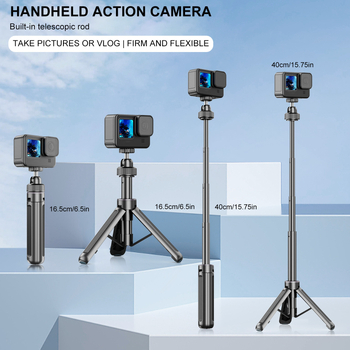 Desiontal Mini Trepied de Birou pentru Selfie – GoPro 11 Compatibil, Universal, Aliaj de Aluminiu