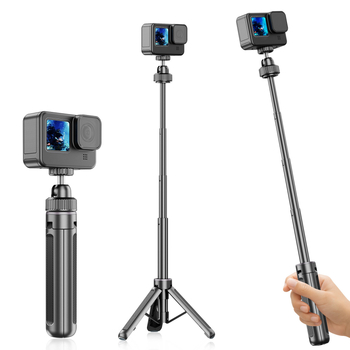 Desiontal Mini Trepied de Birou pentru Selfie – GoPro 11 Compatibil, Universal, Aliaj de Aluminiu