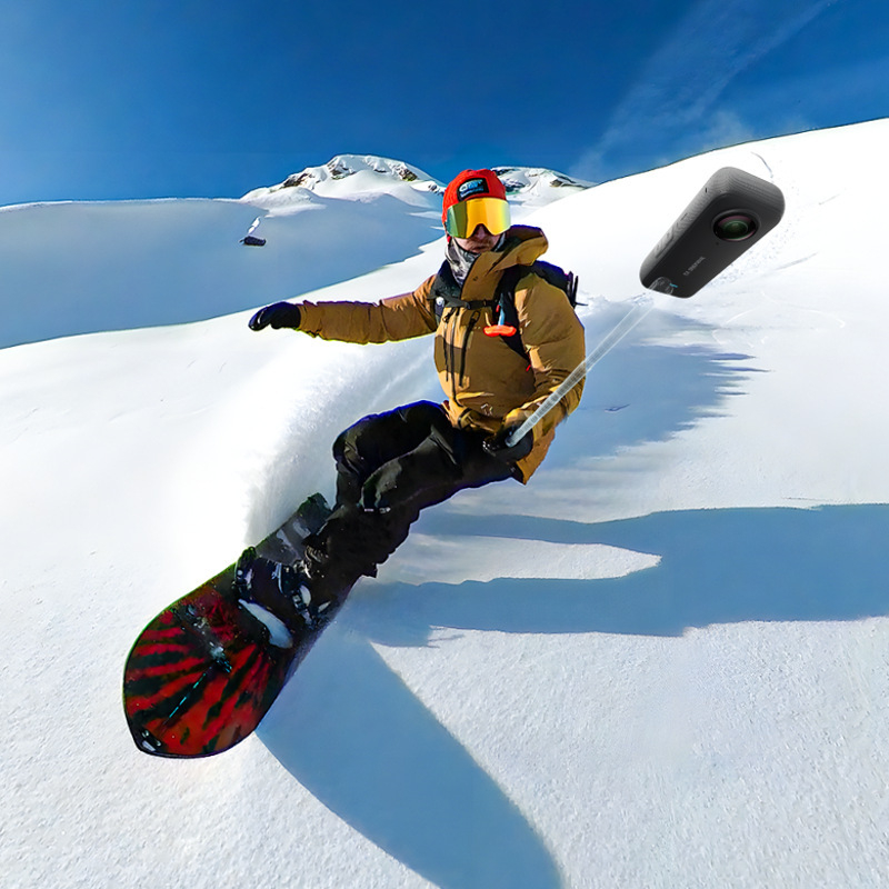 Bețișor selfie din fibră de carbon Insta360, compatibil universal, model 1-3-YS037, rezistență înaltă