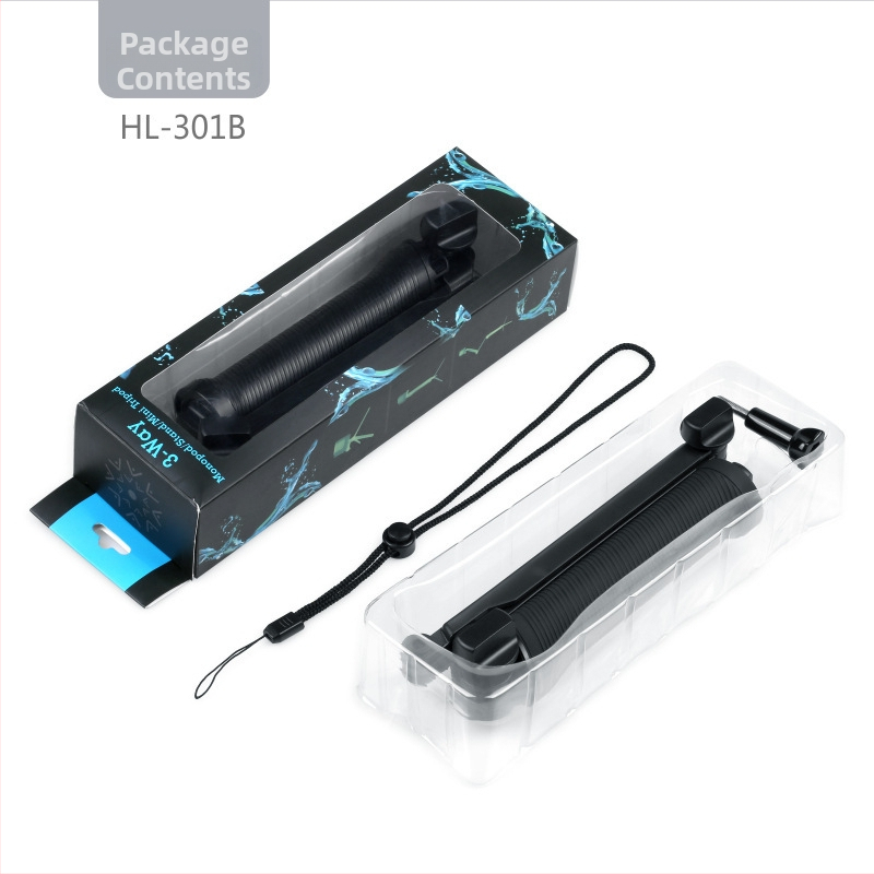 FHX GoProp trojstranné nastaviteľné rameno pre GoPro/360/DJI — ABS, model 233, vlastné logo