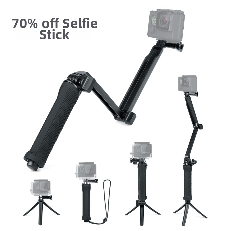 FHX GoProp trojstranné nastaviteľné rameno pre GoPro/360/DJI — ABS, model 233, vlastné logo