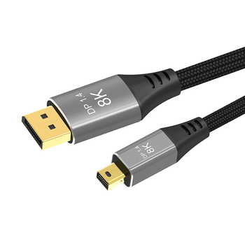 Kabel Mini DP na DP 1.4, DP/MiniDP priključci, bakar bez oksidacije, pozlaćeni, duljina 1m/2m/3m, za PC