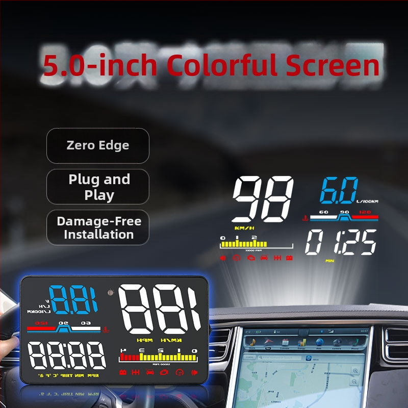 Autohud displejs, OBD-saderīgs, Modelis M3-1, Manuāla kontrole, Barošanas avots — bateriju kastīte
