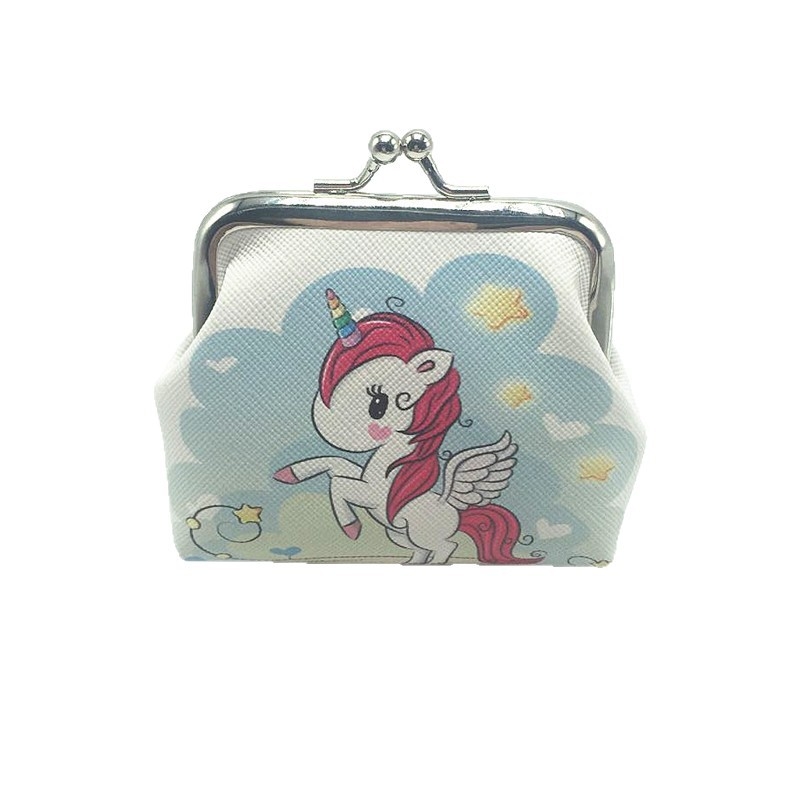 Novčanik za novčiće od PU kože s motivom jednoroga, dječji stil, Crystal bud marka