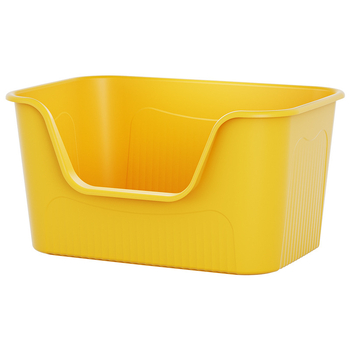 Litter box pentru pisici și câini, design deschis, anti-stropire, semiînchis, material PP