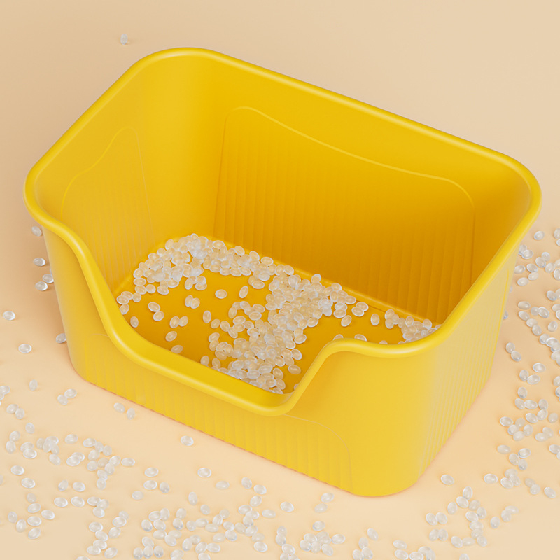 Litter box pentru pisici și câini, design deschis, anti-stropire, semiînchis, material PP