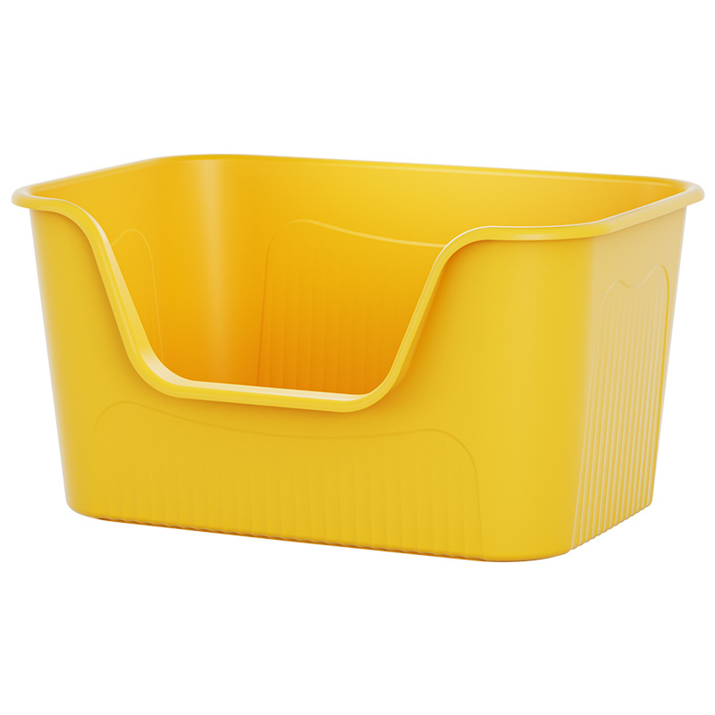 Litter box pentru pisici și câini, design deschis, anti-stropire, semiînchis, material PP