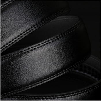 Vīriešu divslāņu ādas josta ar automātisku sprādzi (Materiāls: āda; Sprādze: sakausējums; Aizvērums: automātisks)