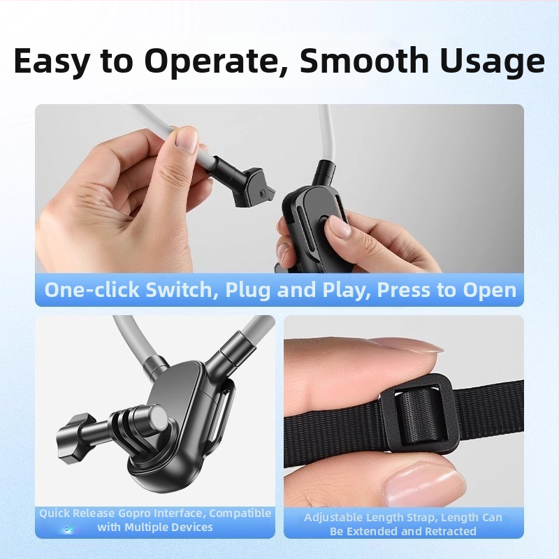 Suport MagSafe pentru telefon la gât, pentru ciclism, înregistrare video magnetică, construcție din ABS metal, stil universal, utilizare în aer liber pentru ciclism, personalizare disponibilă, marcă privată autorizată