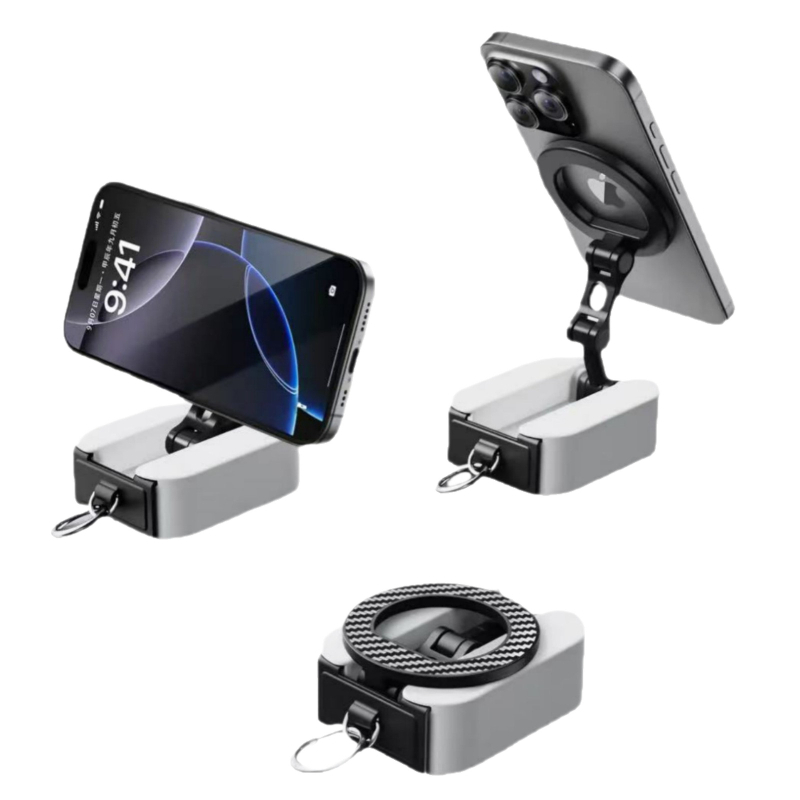 Μαγνητική βάση τηλεφώνου, από κράμα, πτυσσόμενη, συμβατή με τοποθέτηση σε αυτοκίνητο, διπλής όψης μαγνήτης