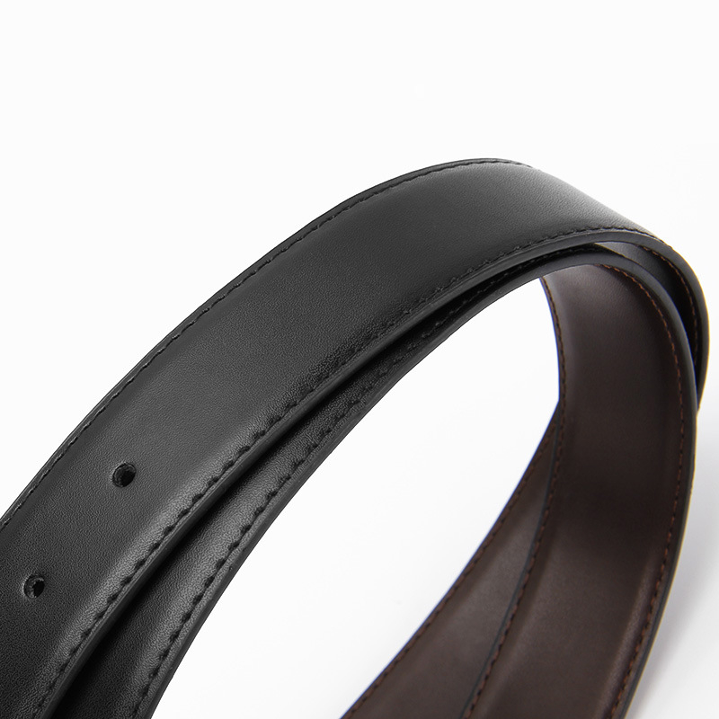 Vīriešu ādas josta no īstas ādas ar divslāņu liellādu ādu, sprādze no sakaļas ar adatu, platums 3.5 cm