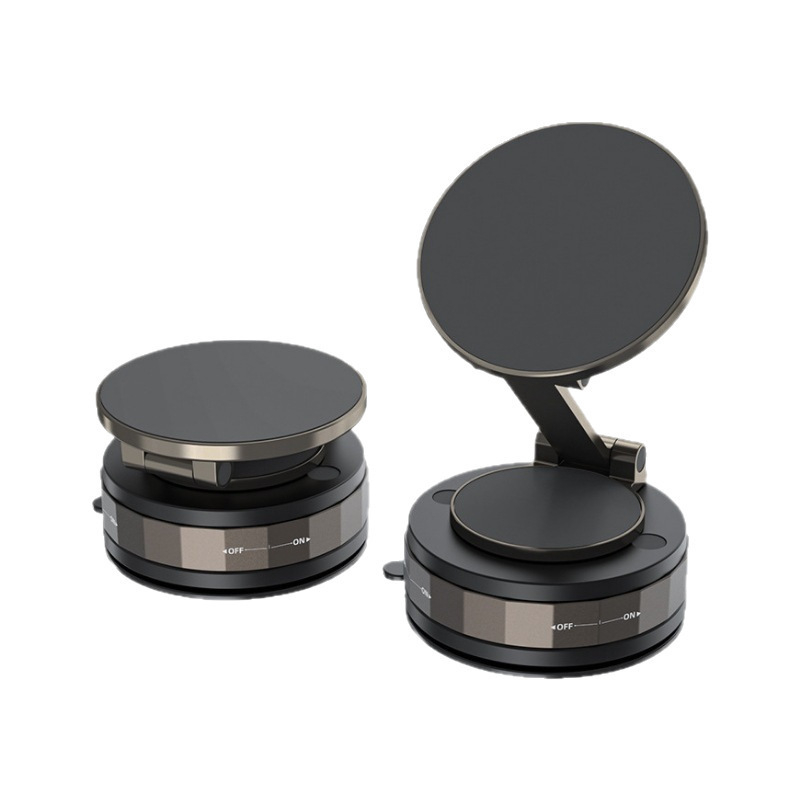 Suport magnetic pentru telefon în mașină — suport universal din aliaj, pliabil și rotativ pentru navigație