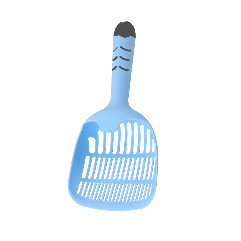 Lopatica za mačji izmet s dugim drškom i finim rupama, PP materijal, Qi Ren brend