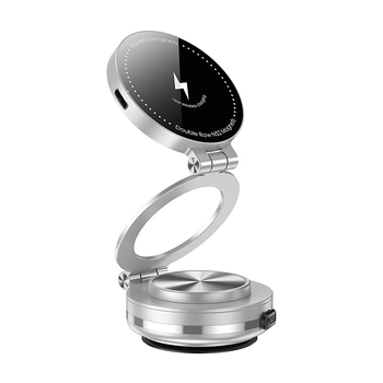 Βάση αυτοκινήτου για κινητό από κράμα, με αντιδονητική λειτουργία και ασύρματη φόρτιση, προσαρμόσιμη