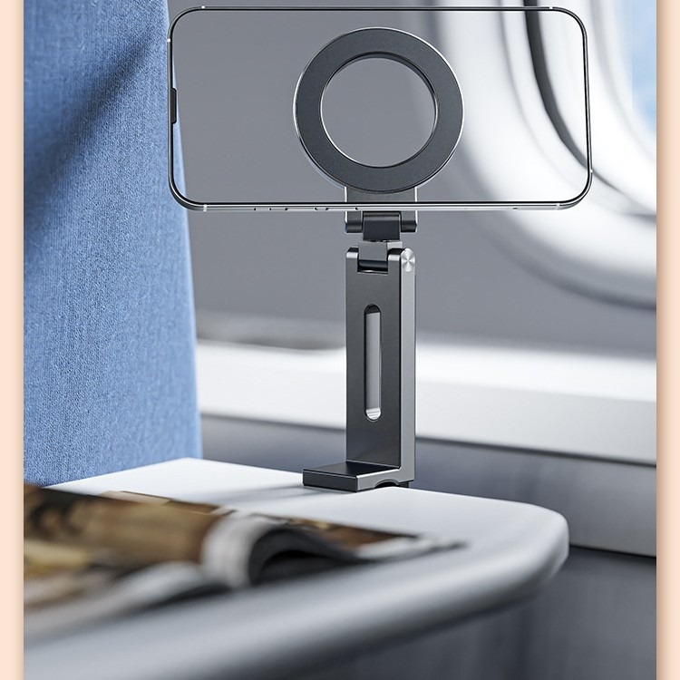 Suport MagSafe din ABS pentru telefon, stație de birou pliabilă și rotativă, 64 g