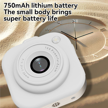 Camera mini pentru copii Strawberry Bear, cu ecran LCD de 2,3 inch, fotografie și înregistrare video programate, 5–12 MP, card TF, fotografiere în rafală