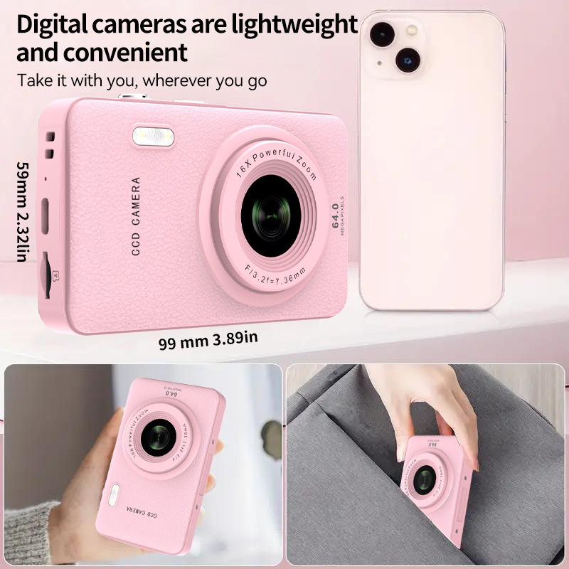 Dječji digitalni fotoaparat s printerom Q3 – LCD zaslon, podrška TF kartici, kućište PC+ABS, trajanje baterije 2–3 sata