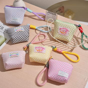 Hengxian Novčanik za kovanice, Mrežasta mini torbica za zapešće, Unisex, Višestruko skladištenje