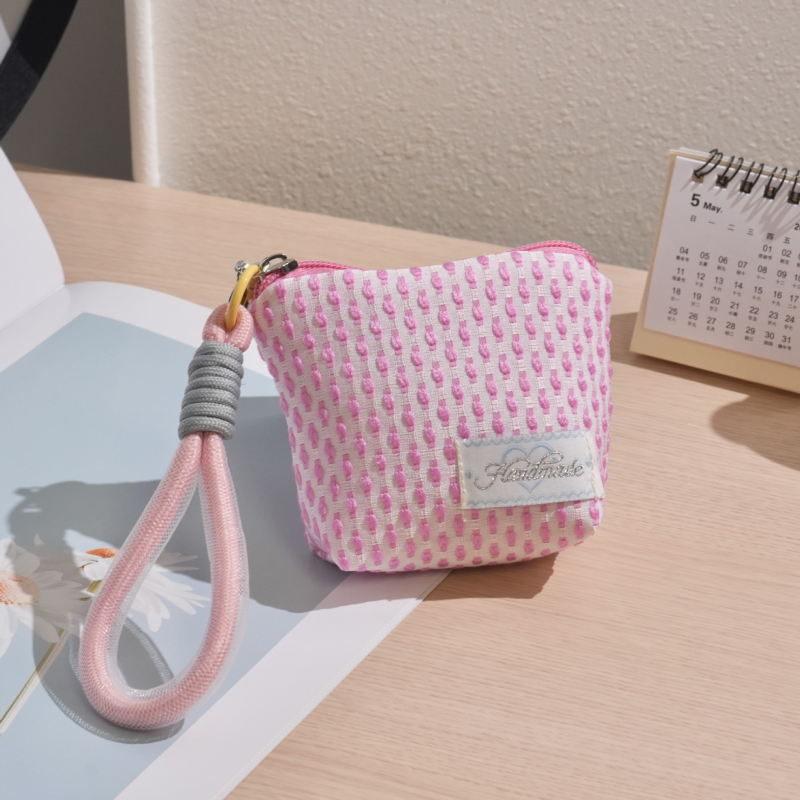 Hengxian Novčanik za kovanice, Mrežasta mini torbica za zapešće, Unisex, Višestruko skladištenje