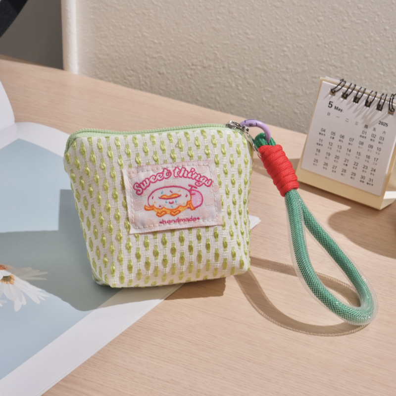 Hengxian Novčanik za kovanice, Mrežasta mini torbica za zapešće, Unisex, Višestruko skladištenje