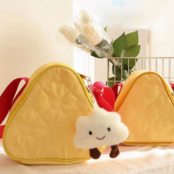 Torba za kameru s crtić printom, crossbody dizajn, zatvarač na šnuru, PU materijal, podstava od pamuka