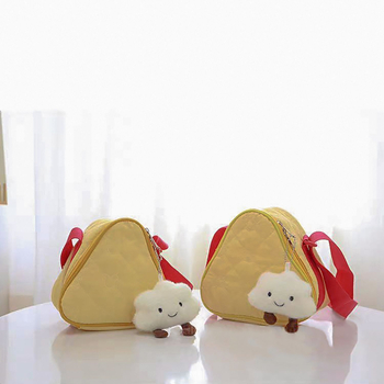 Torba za kameru s crtić printom, crossbody dizajn, zatvarač na šnuru, PU materijal, podstava od pamuka