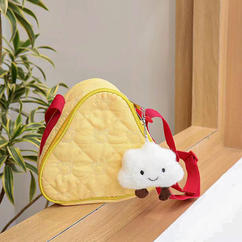 Torba za kameru s crtić printom, crossbody dizajn, zatvarač na šnuru, PU materijal, podstava od pamuka