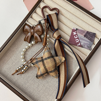 ZHI JIE Akrilo Rankinės Pakabukas – Miesto Minimalistinis Stilius, Žvaigždžių Meilės Raštas, Ruduo 2025