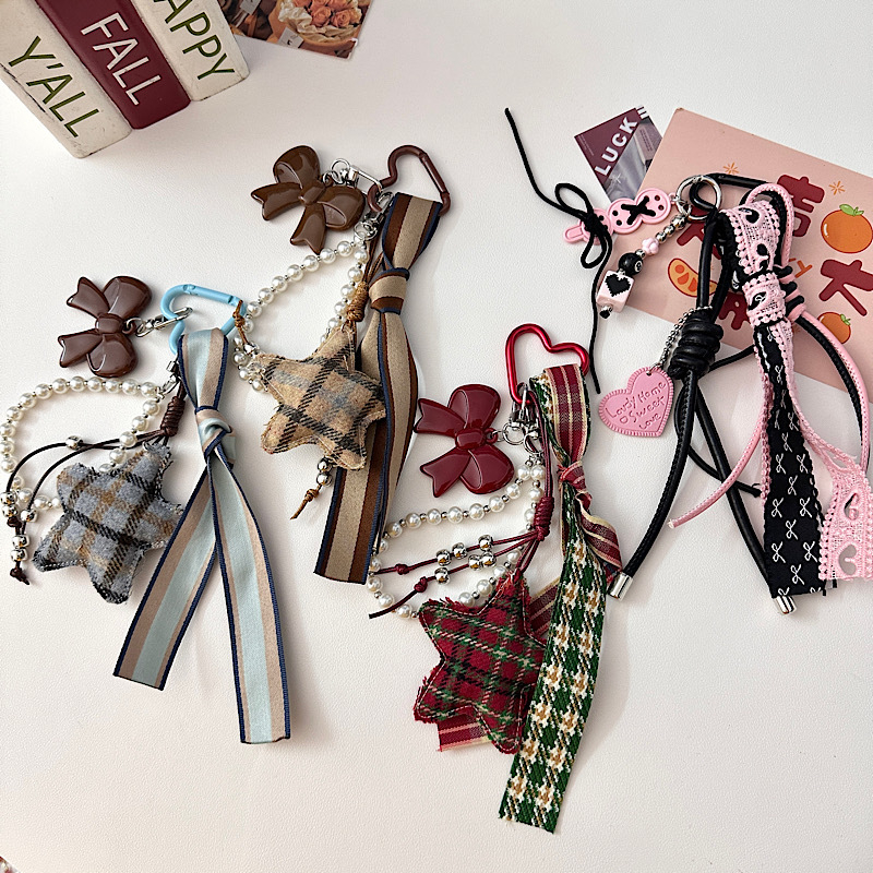 ZHI JIE Akrilo Rankinės Pakabukas – Miesto Minimalistinis Stilius, Žvaigždžių Meilės Raštas, Ruduo 2025