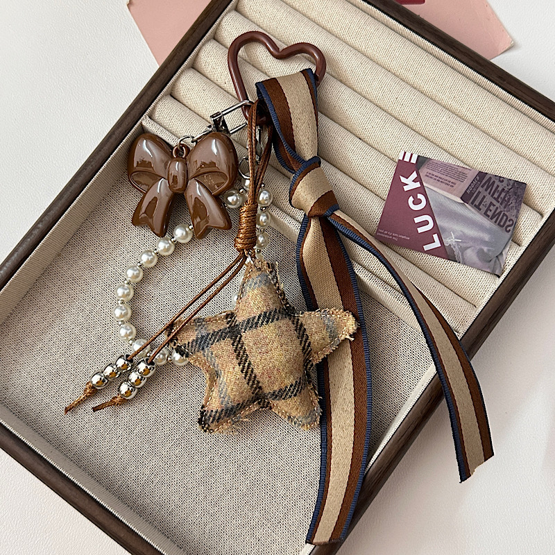 ZHI JIE Akrilo Rankinės Pakabukas – Miesto Minimalistinis Stilius, Žvaigždžių Meilės Raštas, Ruduo 2025