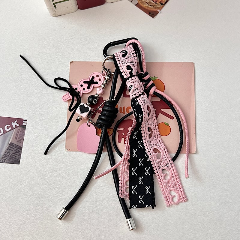 ZHI JIE Akrilo Rankinės Pakabukas – Miesto Minimalistinis Stilius, Žvaigždžių Meilės Raštas, Ruduo 2025